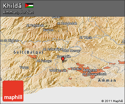 Satellite Panoramic Map of Khildā