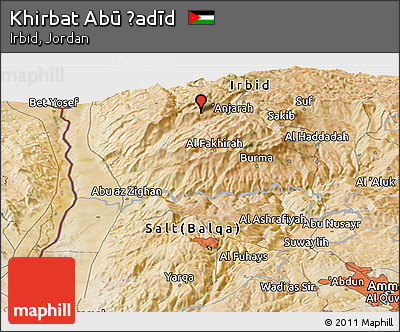 Satellite Panoramic Map of Khirbat Abū Ḩadīd