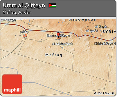 Satellite 3D Map of Umm Al Qiţţayn