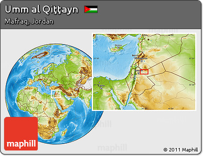 Physical Location Map of Umm Al Qiţţayn