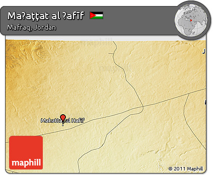 Physical 3D Map of Maḩaţţat Al Ḩafīf