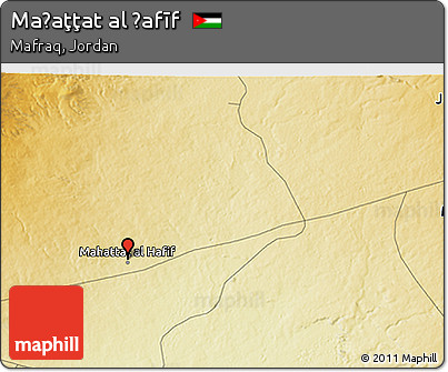 Physical 3D Map of Maḩaţţat Al Ḩafīf