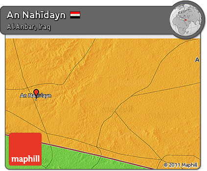 Political 3D Map of An Nahīdayn