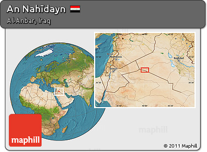 Satellite Location Map of An Nahīdayn