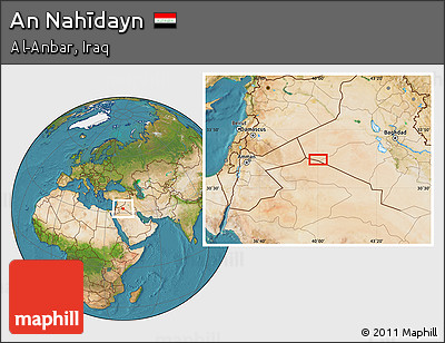 Satellite Location Map of An Nahīdayn