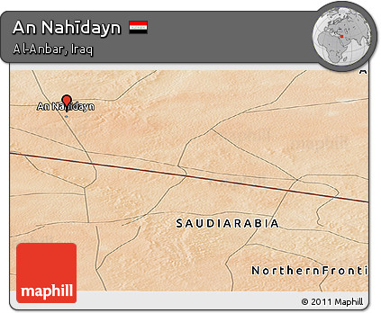 Satellite Panoramic Map of An Nahīdayn