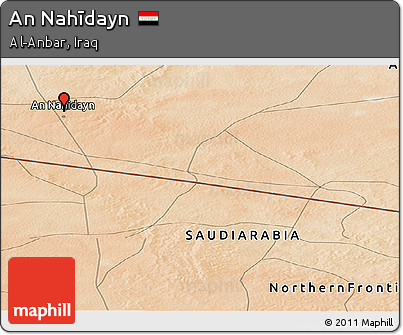 Satellite Panoramic Map of An Nahīdayn