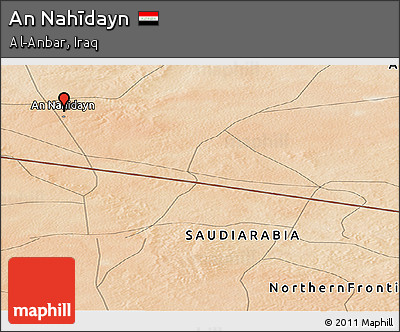 Satellite Panoramic Map of An Nahīdayn