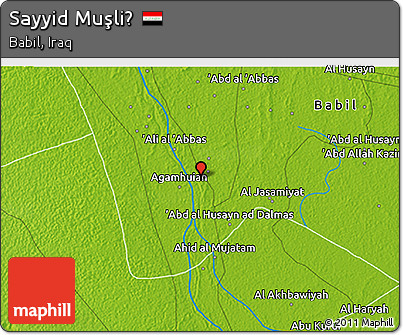 Physical 3D Map of Sayyid Muşliḩ