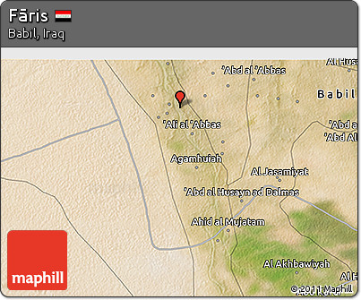 Satellite 3D Map of Fāris