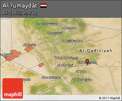 Satellite 3D Map of Al Ḩumaydāt