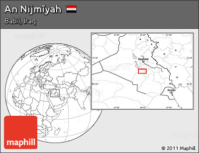 Blank Location Map of An Nijmīyah