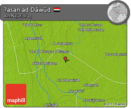 Physical Map of Ḩasan Ad Dāwūd
