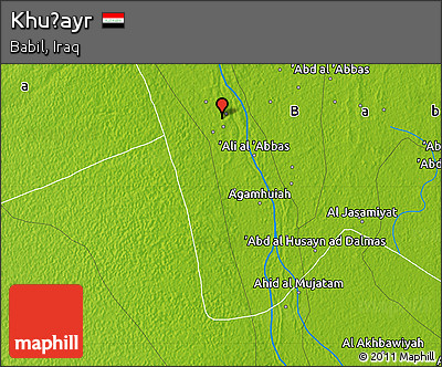 Physical Map of Khuḑayr