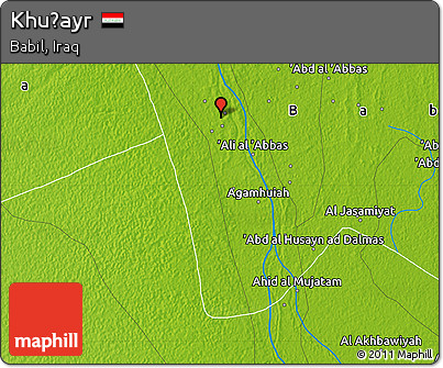 Physical Map of Khuḑayr