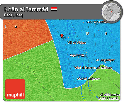 Political Map of Khān Al Ḩammād