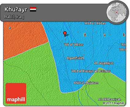 Political Map of Khuḑayr