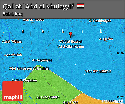 Political Map of Qal`at `Abd Al Khulayyif