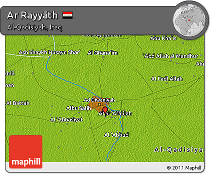 Physical 3D Map of Ar Rayyāth