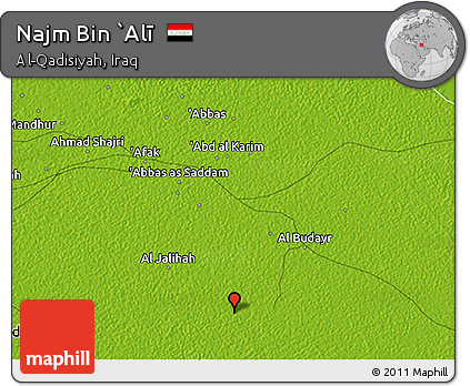 Physical 3D Map of Najm Bin `Alī