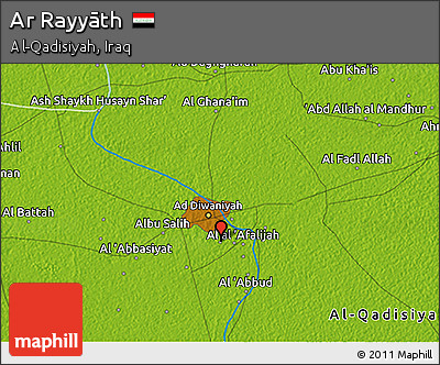 Physical 3D Map of Ar Rayyāth