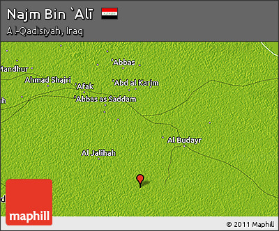 Physical 3D Map of Najm Bin `Alī