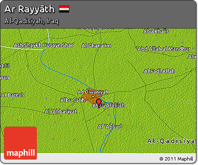Physical 3D Map of Ar Rayyāth
