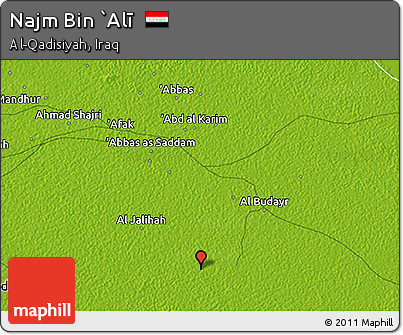 Physical 3D Map of Najm Bin `Alī