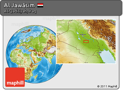 Physical Location Map of Al Jawāsim