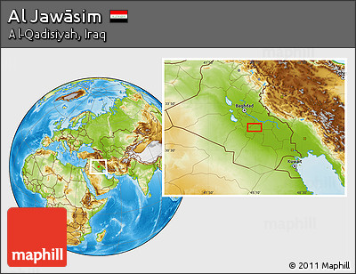 Physical Location Map of Al Jawāsim