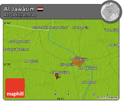 Physical Map of Al Jawāsim