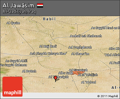 Satellite Panoramic Map of Al Jawāsim