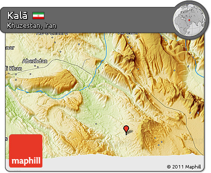 Physical 3D Map of Kalā