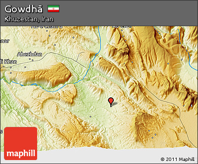 Physical 3D Map of Gowdhā