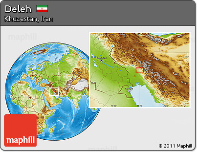 Physical Location Map of Deleh