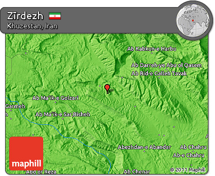 Political Map of Zīrdezh