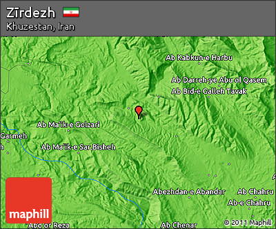 Political Map of Zīrdezh
