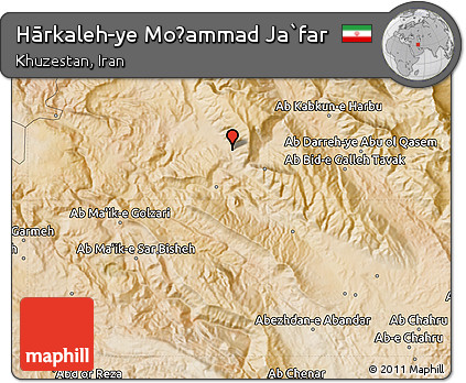 Satellite Map of Hārkaleh-ye Moḩammad Ja`far