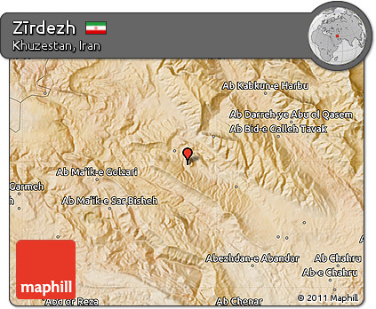 Satellite Map of Zīrdezh