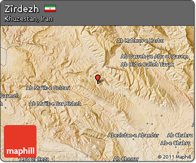 Satellite Map of Zīrdezh