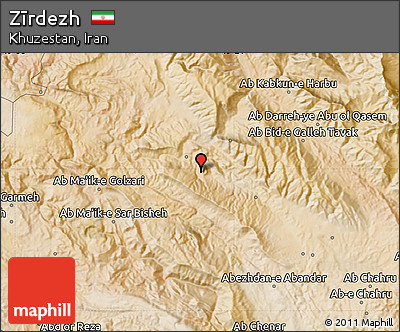 Satellite Map of Zīrdezh
