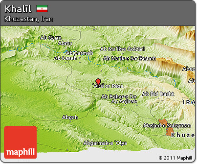 Physical Panoramic Map of Khalīl