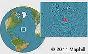 Satellite Location Map of the area around 32° 8' 5" N, 49° 13' 30" W