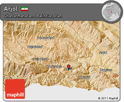 Satellite 3D Map of Arjol