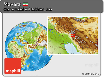 Physical Location Map of Mavarz