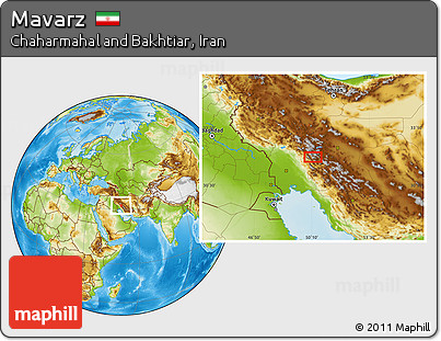 Physical Location Map of Mavarz