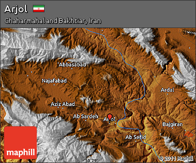 Physical Map of Arjol