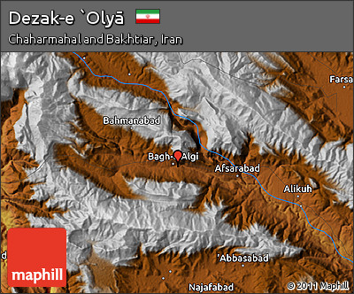 Physical Map of Dezak-e `Olyā