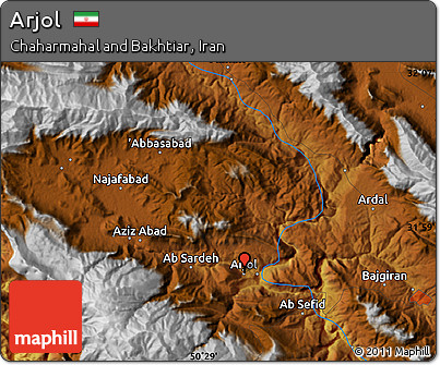 Physical Map of Arjol