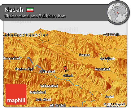 Political Panoramic Map of Nadeh